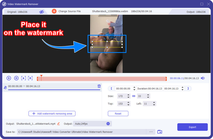 Plaats het op het Shutterstcok-watermerk