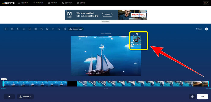Remove TikTok Logo