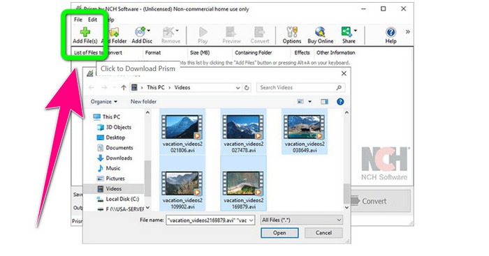 Insert TRP Video File