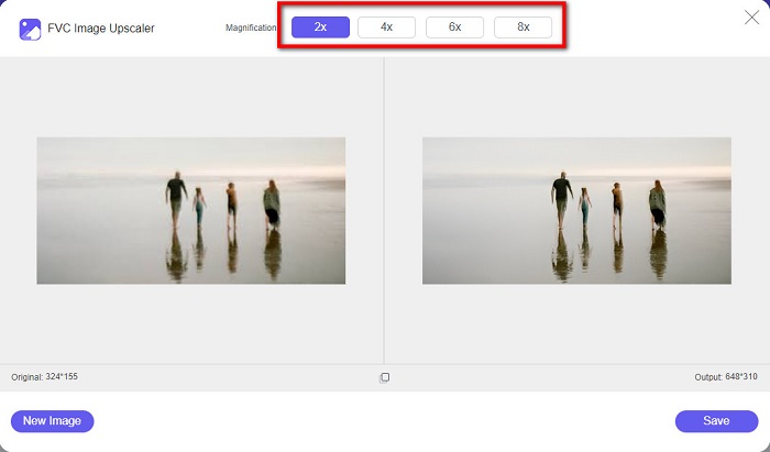 Choose the Magnification