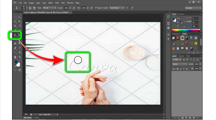 Click Canva Watermark Image