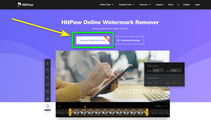 Removedor on-line HitPaw