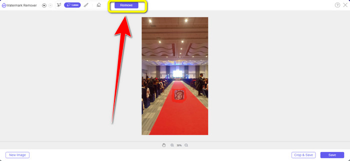 Lasso Highlight Remove Button