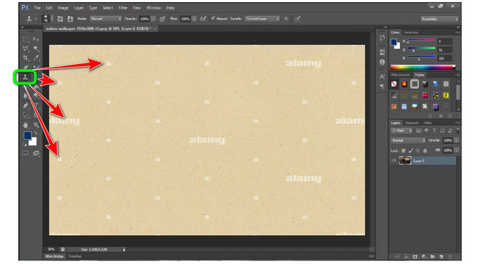 أداة Photoshop Clone Stamp