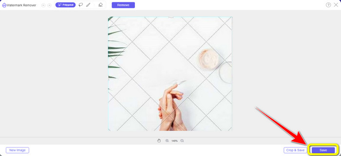 Polygonal Tool Save Button