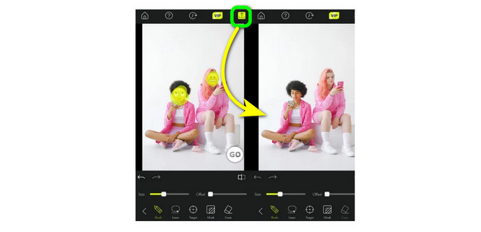 คลิกบันทึกไอคอน