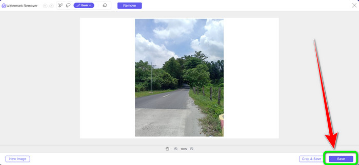 Download Click Save Button