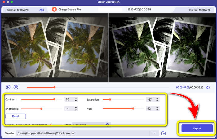 Export Save Edited Video
