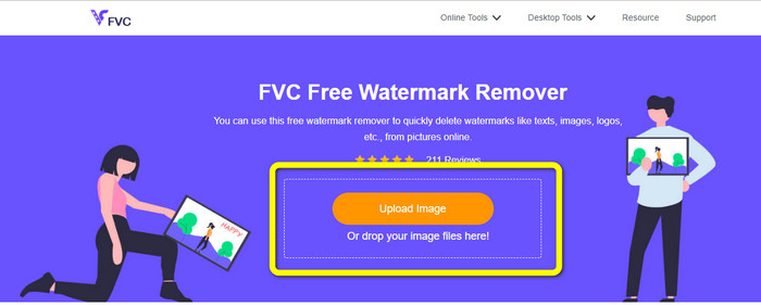 Кнопка загрузки изображения FVC