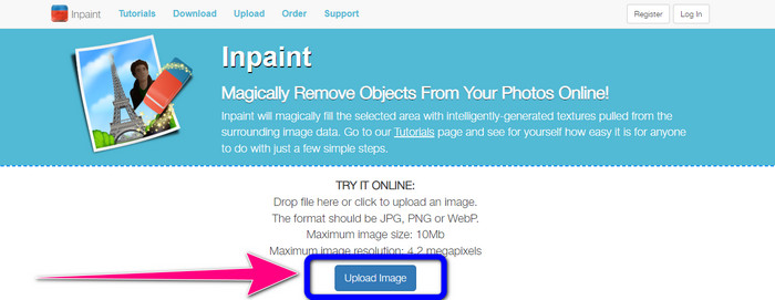 Inpaint Upload Image