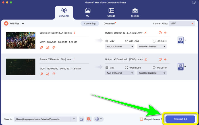 M4V File Save Convert