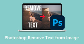 Photoshop يقوم بإزالة النص من الصور s