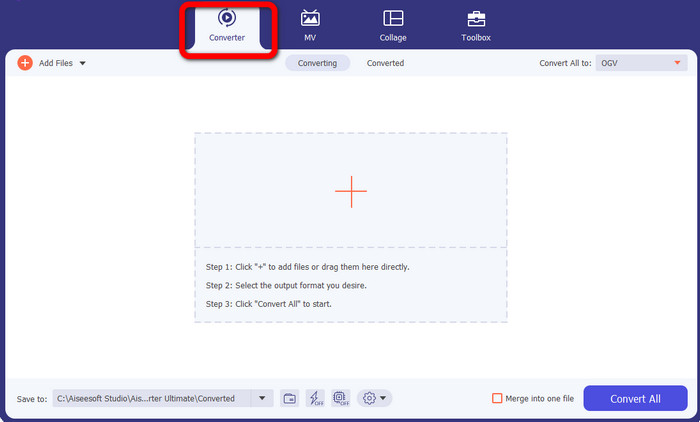 Select the Converter Button