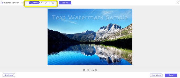 Gebruik Watermark Remover Tools