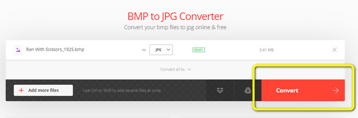 Convertio Click Convert Button