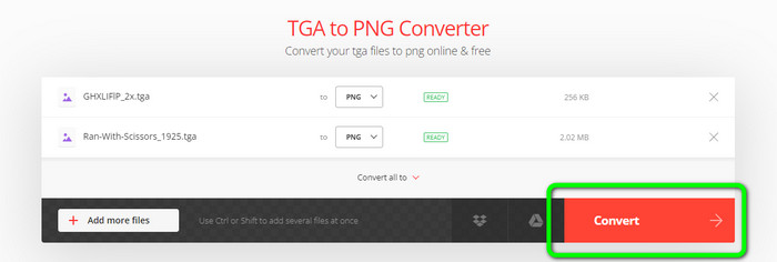 Convertio Convert Button