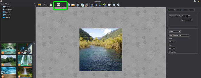 Picosmos แปลง WEBP GIF