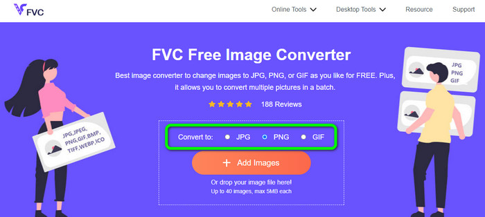 Format PNG را انتخاب کنید