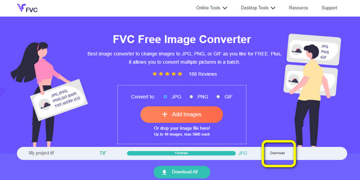 Tiff JPG Converter Imagem