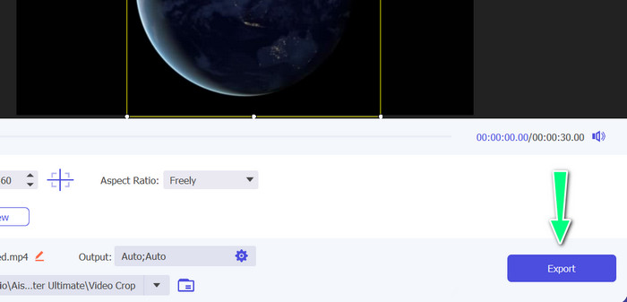 Export Cropped Video