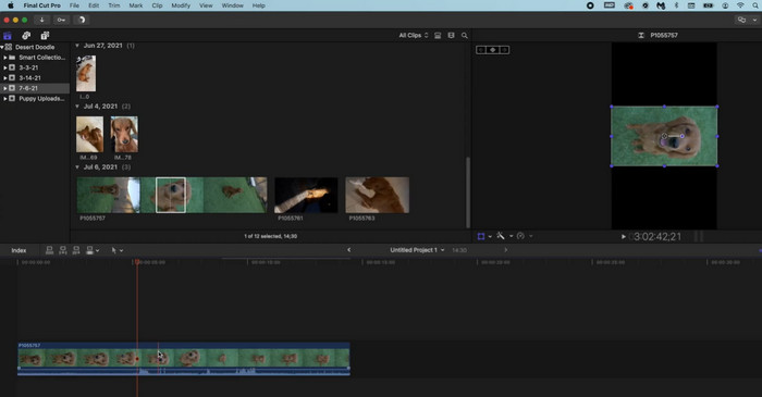 Final Cut 動画を回転