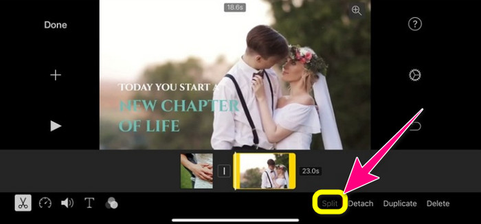 분할 비디오 iMovie