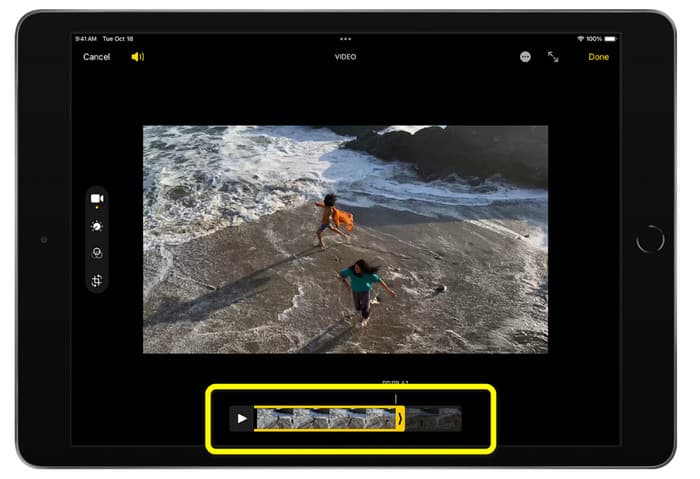 Retalla l'iPad de vídeo