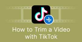 Trim en video med TikTok s