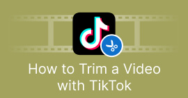 Cortar um vídeo com TikTok s