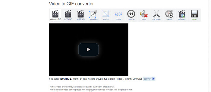 Convertidor GIF EZGIF