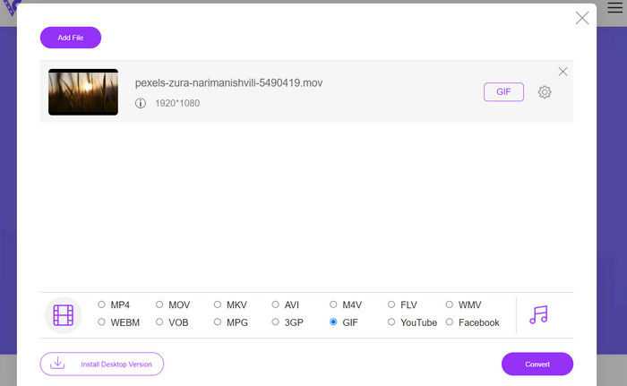 Convertitore video gratuito online