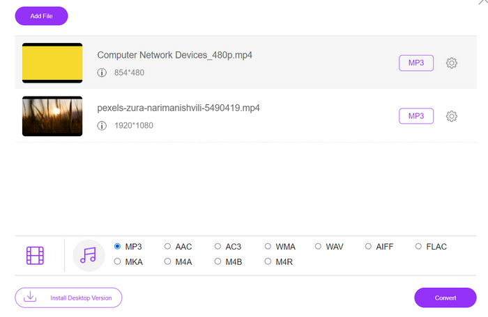 Convertitore MP3 in linea