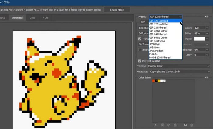Photoshop Converti in GIF