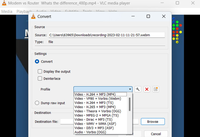 رابط VLC Media Player