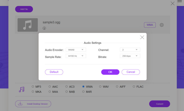 Converter on-line