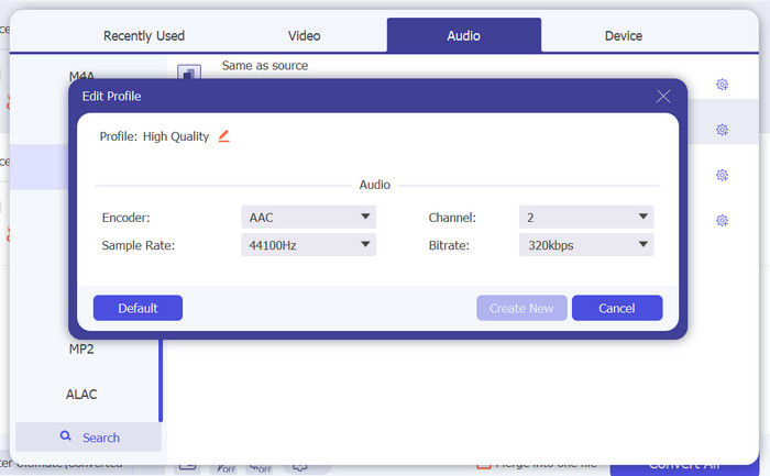 Modifica file audio