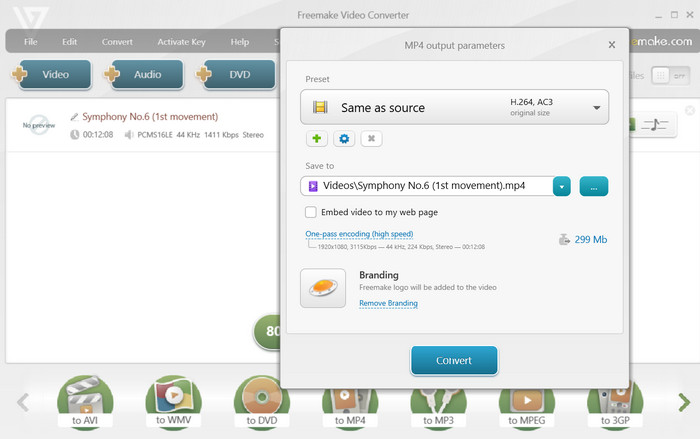 Convertitore video Freemake