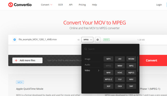 Convertio Interface