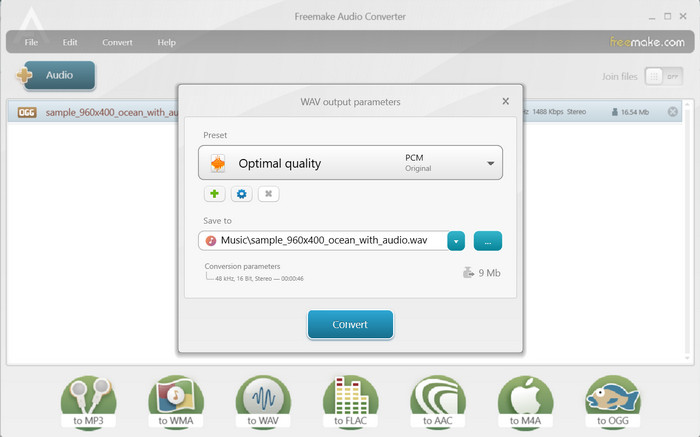 برنامج FreeMake Audio Converter