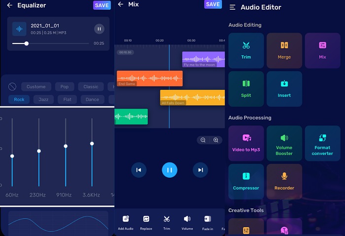 Audio Editor og Music Editor