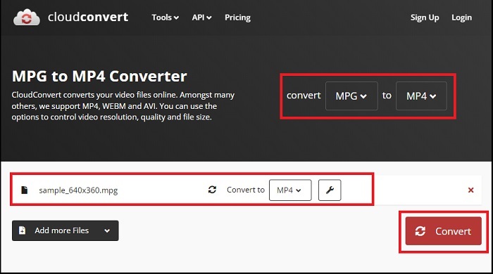 Cloudconvert Process