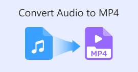Converter áudio para MP4
