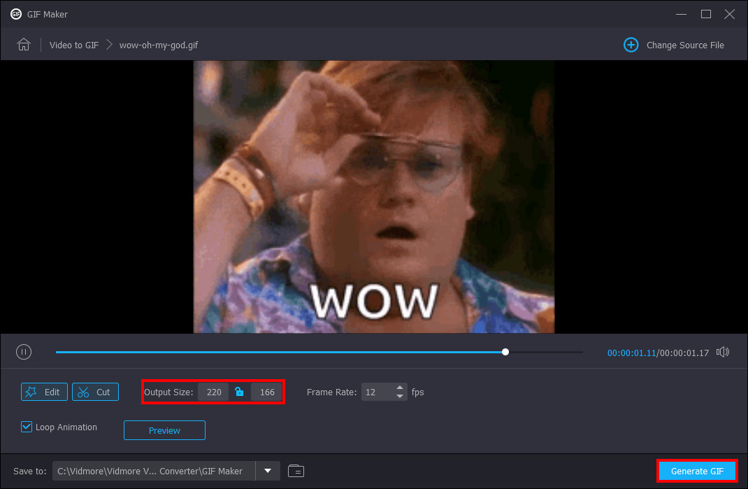 Generate Resized GIF