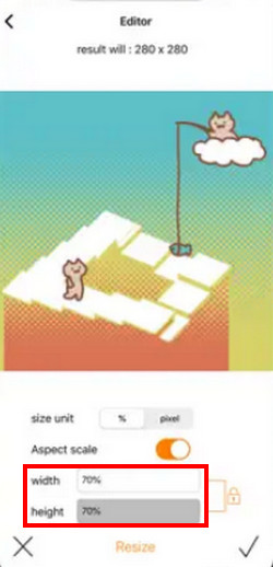 Quick GIF Adjust Width and Height