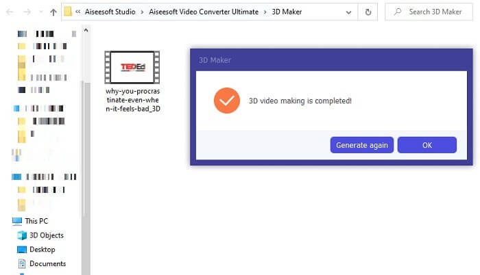 Video Converter Ultimate acessando arquivo de saída