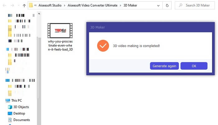 Video Converter Ultimate accede al file di output