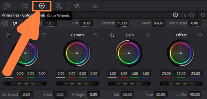 Nástroj DaVinci Resolve Tool