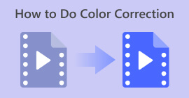 Como fazer correção de cores