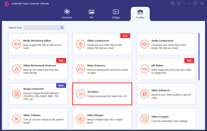 Öppna FVC Toolbox Option