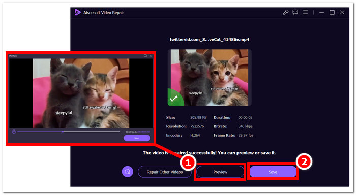 Click Preview and Save Button